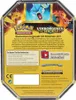 The back of a Pokemon trading card game tin box. Produktbild-Vorschau