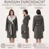CalmyLIFE Bademantel Damen flauschig Morgenmantel - mit Produktbild-Vorschau 2