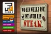 Blechschild Spruch 30x20cm wo ein Wille ist Steak Grill Produktbild-Vorschau 4