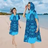 Badeponcho Bademantel mit Meeresschildkröte Muster Damen Produktbild-Vorschau 2