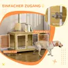 PawHut Hundekäfig, Hundehütte für Mittelegroße Hunde, Produktbild-Vorschau 6