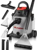 A wet/dry vacuum cleaner with various attachments is displayed against a white background. Produktbild-Vorschau
