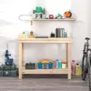vidaXL Pracovní stůl 110x50x80 cm z borovicového masivu Náhled obrázku produktu 3