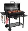 Kohlegrill, Grillwagen, mit Deckel, Thermometer und Kamin, Produktbild-Vorschau 1