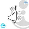 tecuro Urinal-Verbinder für Druckspülrohre 12-20 mm weiß, Produktbild-Vorschau 4
