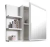 Spiegelschrank 60x50 Weiß, Badezimmerschrank mit Ablagen, Produktbild-Vorschau 6