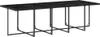 vidaXL 11-tlg. Garten-Essgruppe mit Kissen Schwarz Poly Produktbild-Vorschau 4