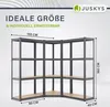 Juskys 3er Metall Regalsystem Easy - 1 Eckregal & 2 Produktbild-Vorschau 3