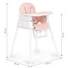 ECOTOYS Seggiolone pieghevole per bambini 3 in 1 rosa Anteprima dell’immagine prodotto 10