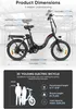 SAMEBIKE 250W E Bike Elektrofahrrad 20" Fat Tire E-Fahrrad Produktbild-Vorschau 2