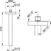 KEUCO 59089010301 Brausearm für Decke Edition 90 59089, Produktbild-Vorschau 1