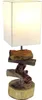 Tischlampe 15 x 50 x 15 cm Treibholz Tischleuchte Holz Produktbild-Vorschau 1