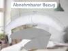 XXL Stillkissen grau | Schwangerschaftskissen | 190 x 40 cm Produktbild-Vorschau 3