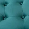Close-up of tufted teal fabric. Podgląd zdjęcia produktu