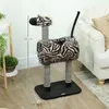 PawHut Kratzbaum, Katzenbaum im Zebra-Design, Produktbild-Vorschau 3