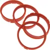 4x Zentrierringe 73,1 x 66,6 mm Orange Felgen Ringe  Produktbild-Vorschau 1