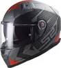 LS2 FF811 VECTOR II SPLITTER Integralhelm XL in rot/grau Produktbild-Vorschau 1