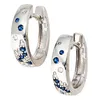 Creolen Creole Ohrringe 14.9mm Saphir & 18 Brillanten 585 Produktbild-Vorschau 2