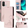 Leder Hülle für Xiaomi Redmi 12C /Redmi 11A Süße Katze Flip Produktbild-Vorschau 1