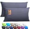 set di 2 copricuscini 100% cotone 40x80 cm grigio antracite Anteprima dell’immagine prodotto 1