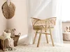 BELIANI Stubenbett Natürlicher Farbton Rattan mit Gestell Produktbild-Vorschau 2
