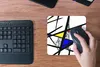 MuchoWow® Mauspad Mousepad Muster - Abstrakt - Kunst 20x20 Produktbild-Vorschau 4