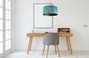 Suspension, lustre, abat-jour, motif doré Voir les images du produit 3