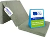 A folded mattress with certification labels. Náhled obrázku produktu
