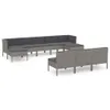 The Living Store 10-tlg. Garten-Lounge-Set mit Auflagen Produktbild-Vorschau 2