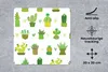 MuchoWow® Mauspad Mousepad Sukkulenten - Muster - Kaktus Produktbild-Vorschau 2