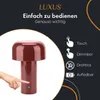 Luxus - Tischlampe Touch - Luna - Bordeaux Rood - H20 x Ø10 Produktbild-Vorschau 2