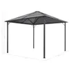 vidaXL Gartenpavillon mit Dach Aluminium 3×3 m Anthrazit Produktbild-Vorschau 4