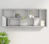 vidaXL Étagère murale gris béton 36x16x90 cm Bois composite Voir les images du produit 8