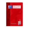 Oxford A4 Vokabelheft Lineatur 53 32 Blatt rot/grün Voir les images du produit 3