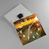 Wanduhr - Quadrat - Glasuhr - Fußgängerbrücke Strand Urlaub Produktbild-Vorschau 2
