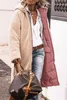 ASKSA Damen Lang Daunenmantel Warm Fleece Reversibel Produktbild-Vorschau 4