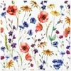 Serviettes 33x33 cm - Field of Flowers Voir les images du produit 1