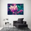 Leinwandbild offene tulpe 120x80 cm Feeby lila wandbild Produktbild-Vorschau 2