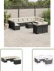 The Living Store 13-tlg. Garten-Sofagarnitur mit Kissen Produktbild-Vorschau 1