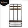 Wieszak do przedpokoju z ławką i półkami na buty, 182 x 100 Podgląd zdjęcia produktu 4