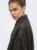 Only ONLMOON-STINA FAUX SUEDE BOMBER PNT Chocolate Tor XL Produktbild-Vorschau 3