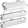 WENKO Wand Küchen Rollen Halter TRIO Papier Frischhalten Produktbild-Vorschau 1