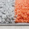 Teppich Wohnzimmer Hochflor Kariert Design Langflor Shaggy Produktbild-Vorschau 3