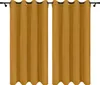 Velurové záclony na průchodkách 140x160 cm 2 kusy hořčicově Náhled obrázku produktu 1