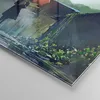 Bilder auf glas - Frau Straße Haus - 40x40cm - Glasbilder - Produktbild-Vorschau 5