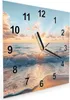Wanduhr aus Glas mit Motiv Strand Sonnenuntergang- 30 x 30 Produktbild-Vorschau 2