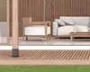 An outdoor living space with modern furniture and decking. Náhled obrázku produktu