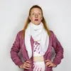 Baumwolltuch - weiß Lurex silber - quadratisches Tuch Produktbild-Vorschau 6