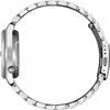 A side view of a silver watch with a metal band, shown against a white background. Produktbild-Vorschau
