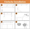 ZMH Hängelampe 3 Flammig Pendelleuchte Rattan Esstischlampe Produktbild-Vorschau 8